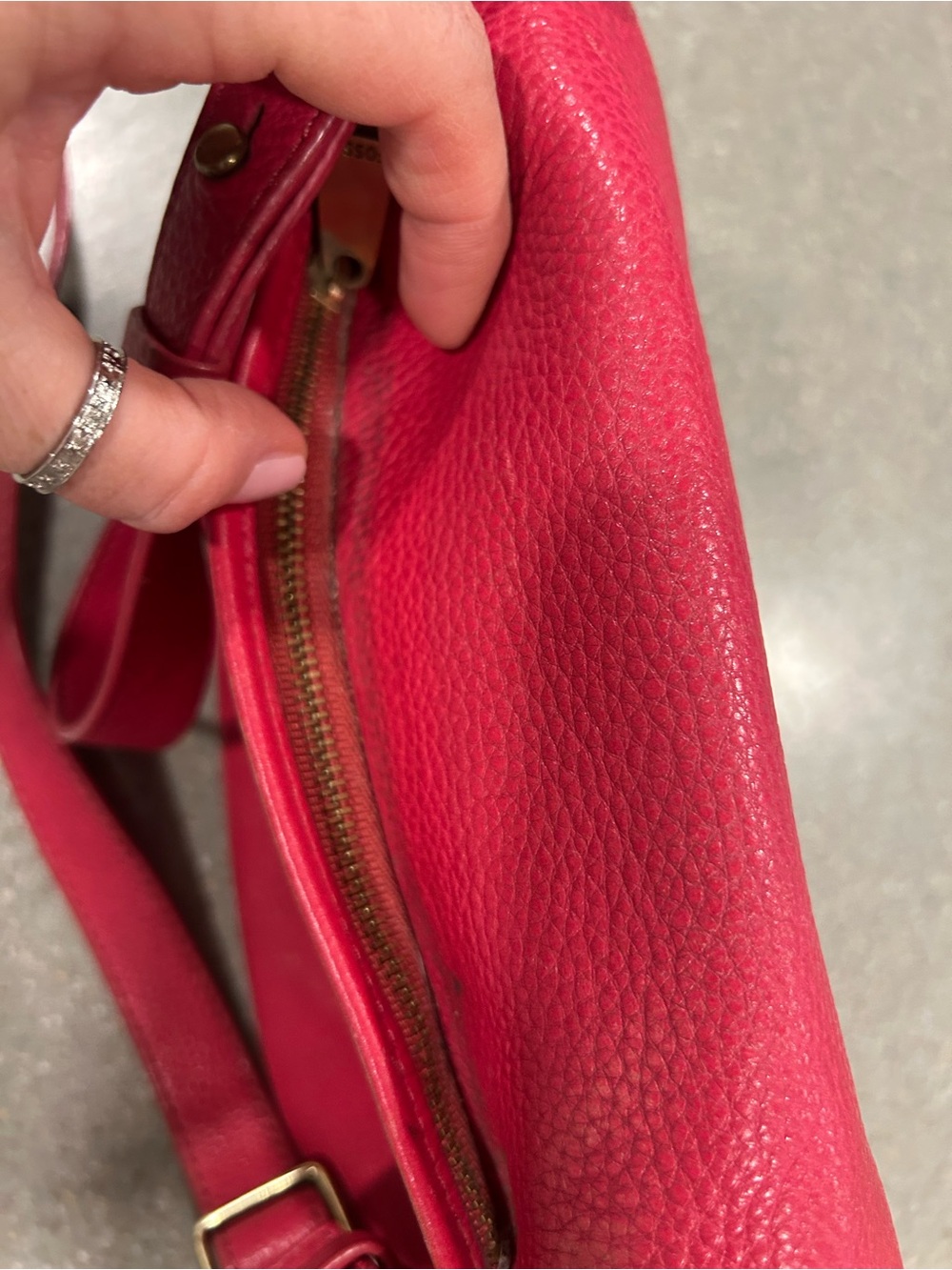 Fossil small Preston Crossbody Bag in Pink - Picture 9 of 10